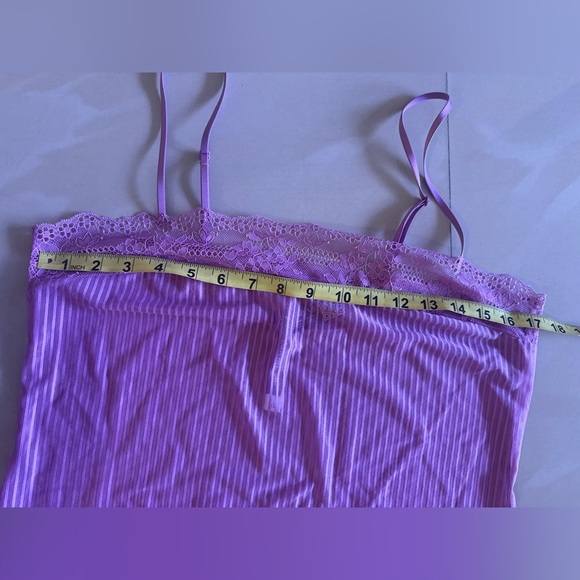 Adore Me Women’s Slip Purple Mulberry XL Jeanne Bodycon Slip New Lace Comfy - Picture 11 of 15